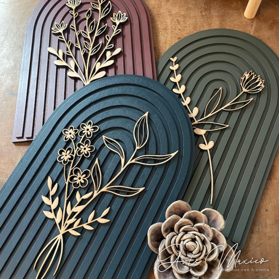 Set de Flores a Relieve