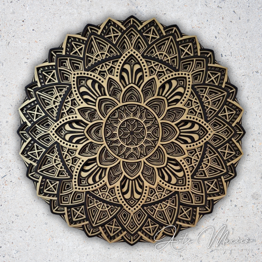 Mandala Multicapas Black & Gold