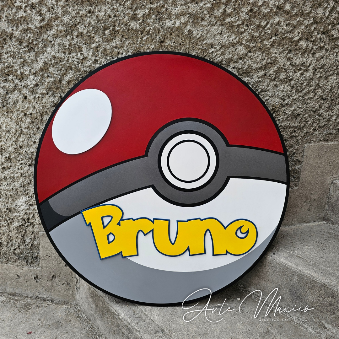 Pokemon Pokebola con Nombre