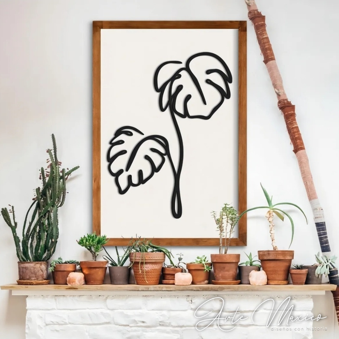 Cuadro Monstera Boho