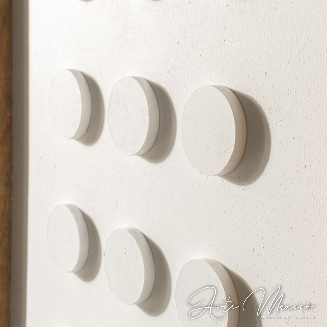 Cuadro White Dots Boho