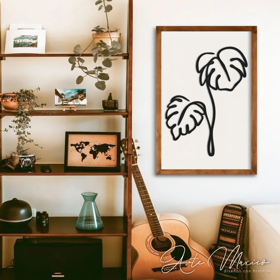 Cuadro Monstera Boho