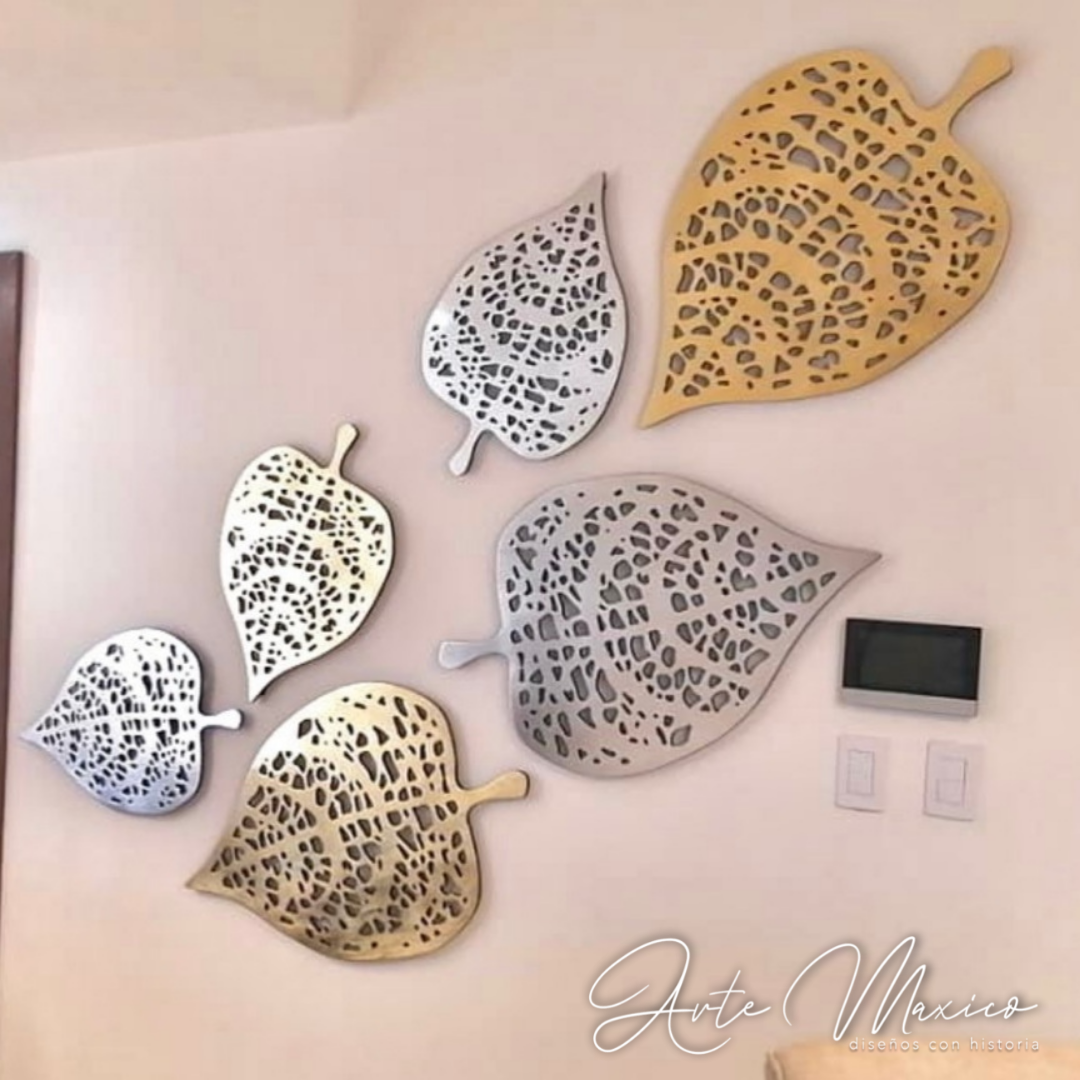 Set de 6 Hojas Decorativas
