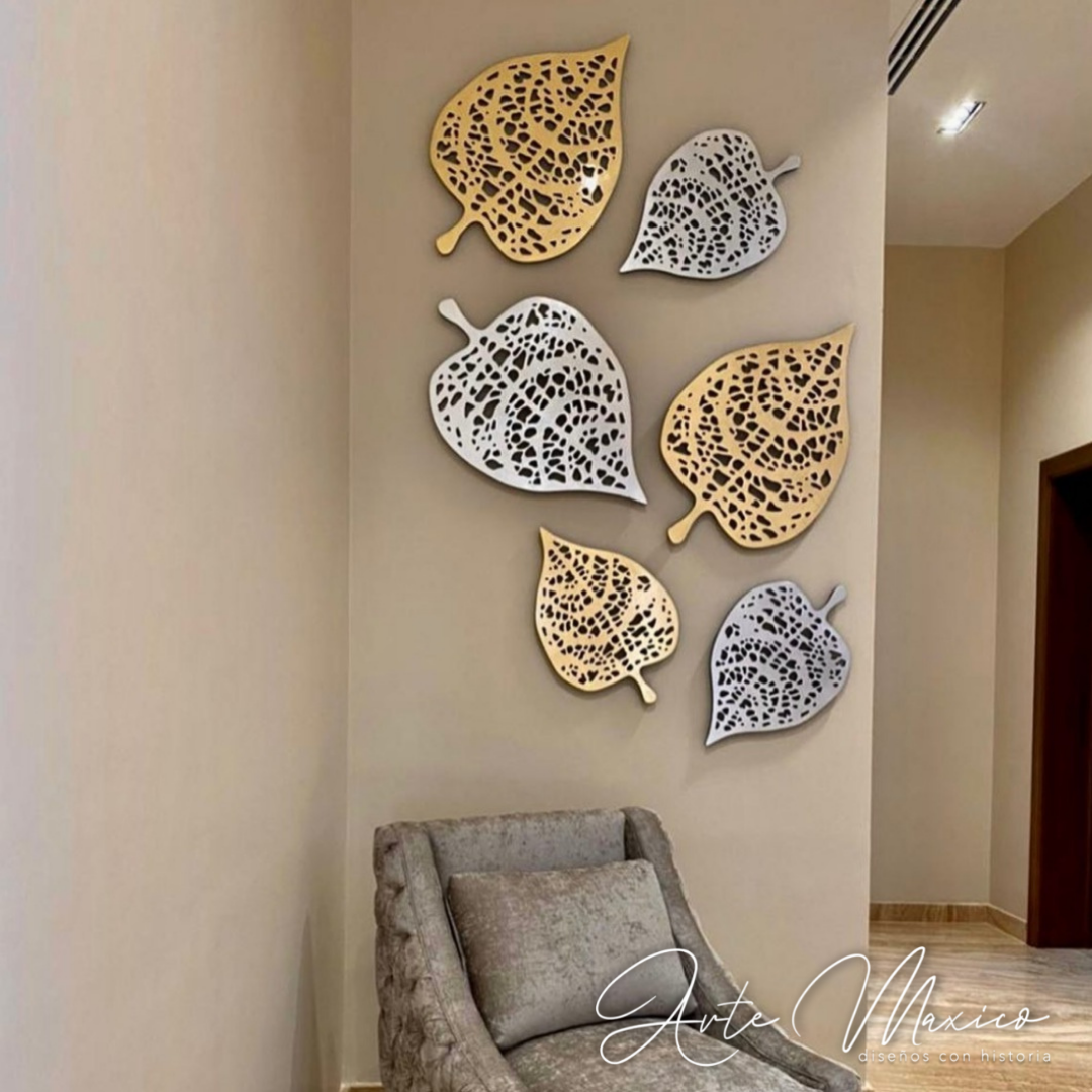 Set de 6 Hojas Decorativas