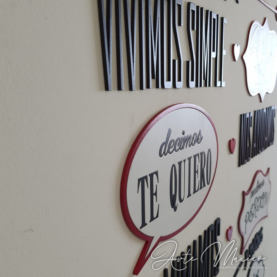 Frase Bienvenidos a Nuestra Casa