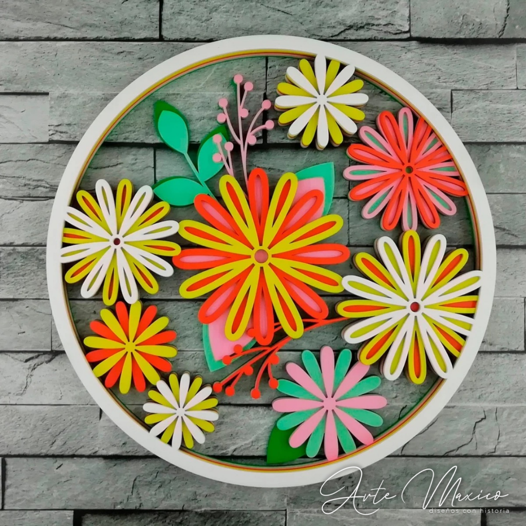 Círculo Floral Multicapas