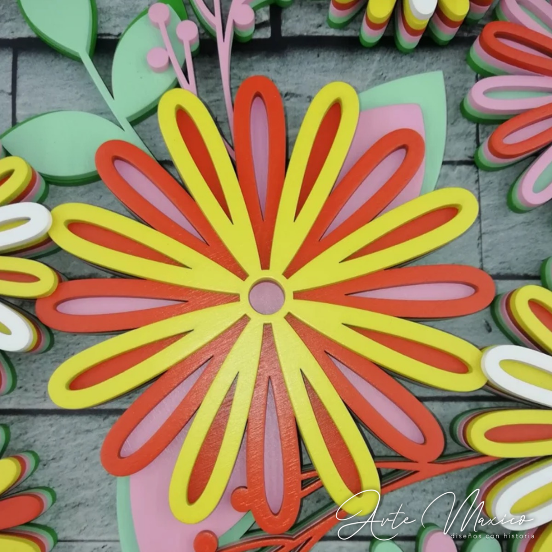 Círculo Floral Multicapas