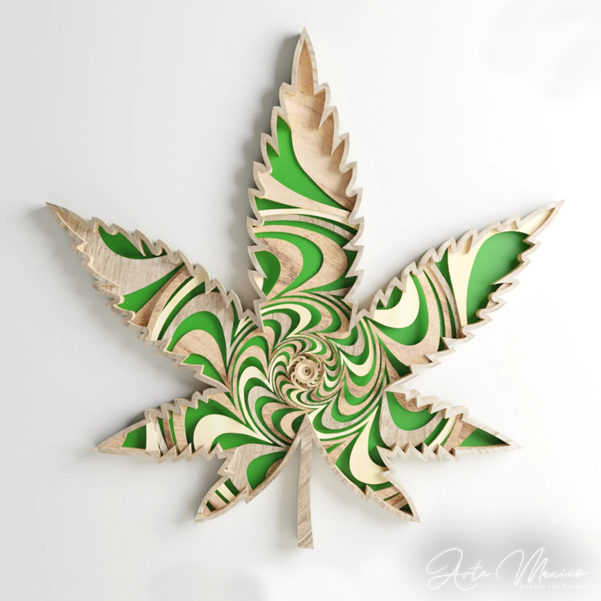 Colgante Cannabis Multicapas