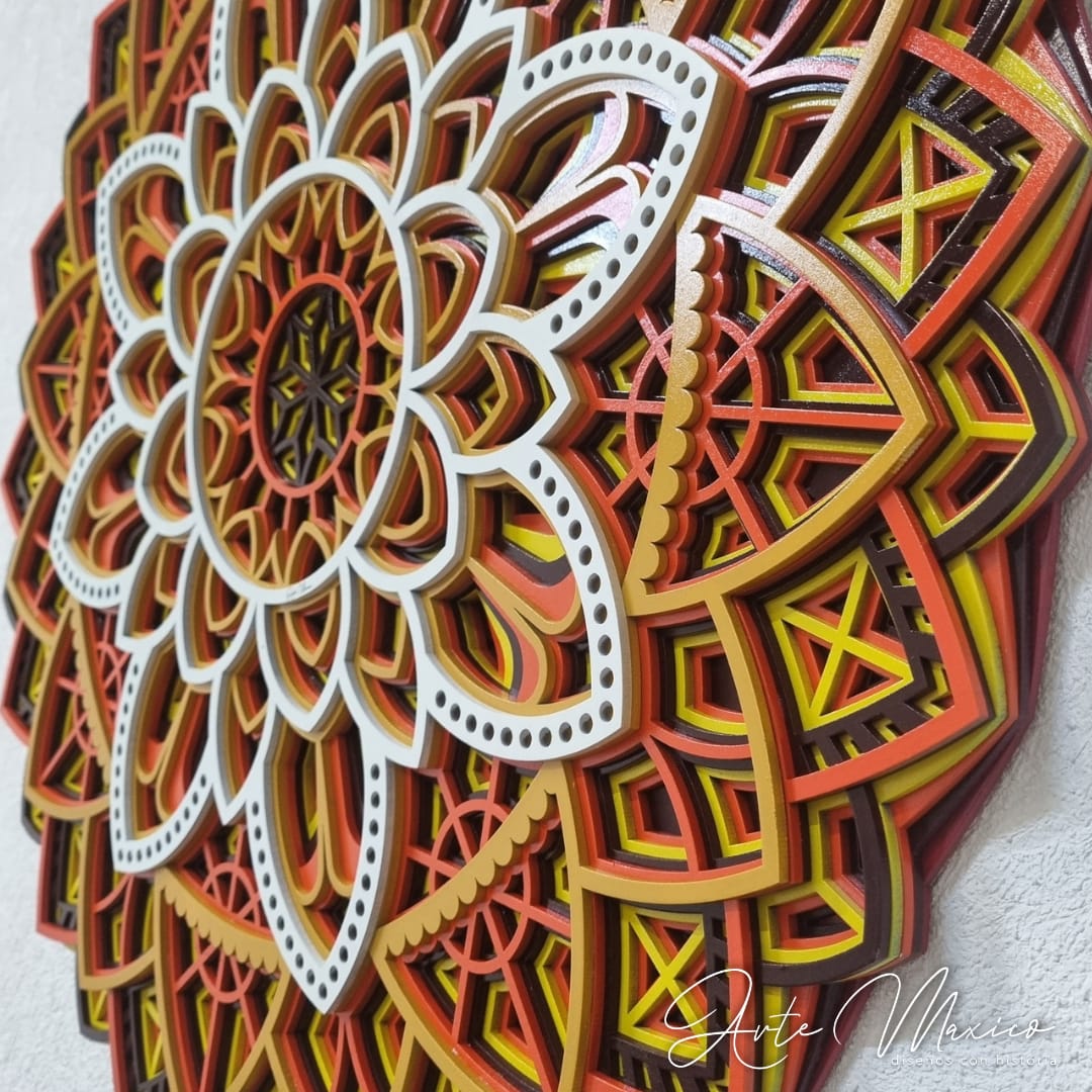 Mandala Multicapas Fuego