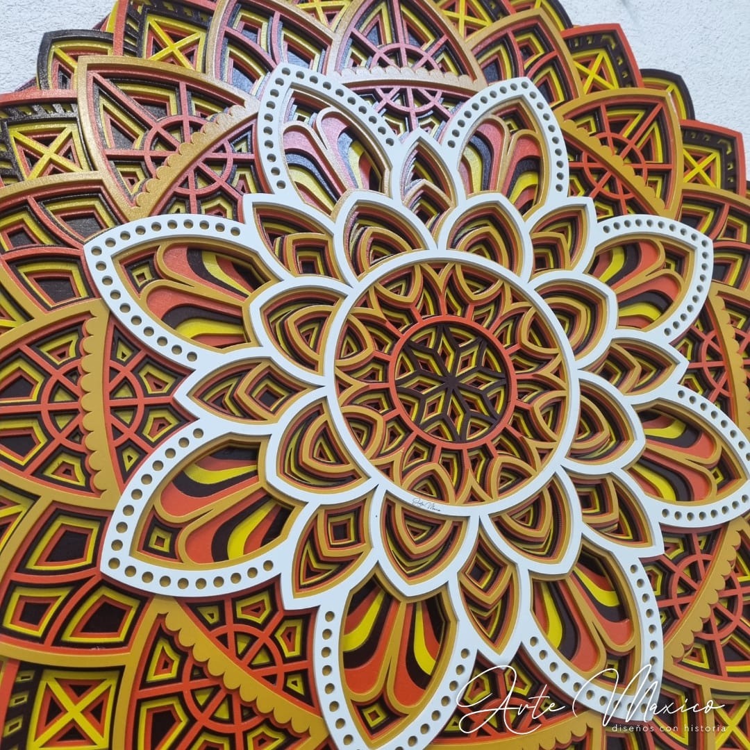 Mandala Multicapas Fuego