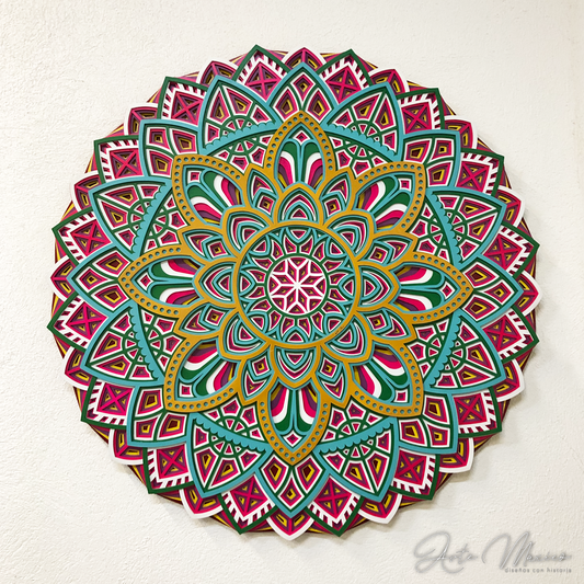 Mandala Multicapas Huichol