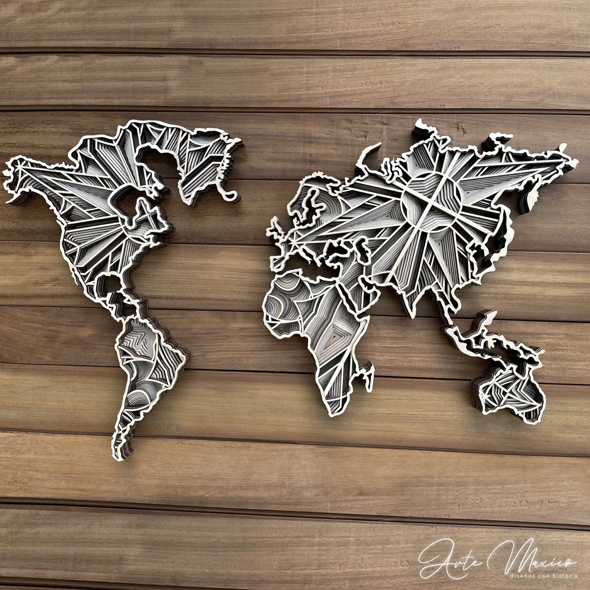 Mapa Mundial Multicapas