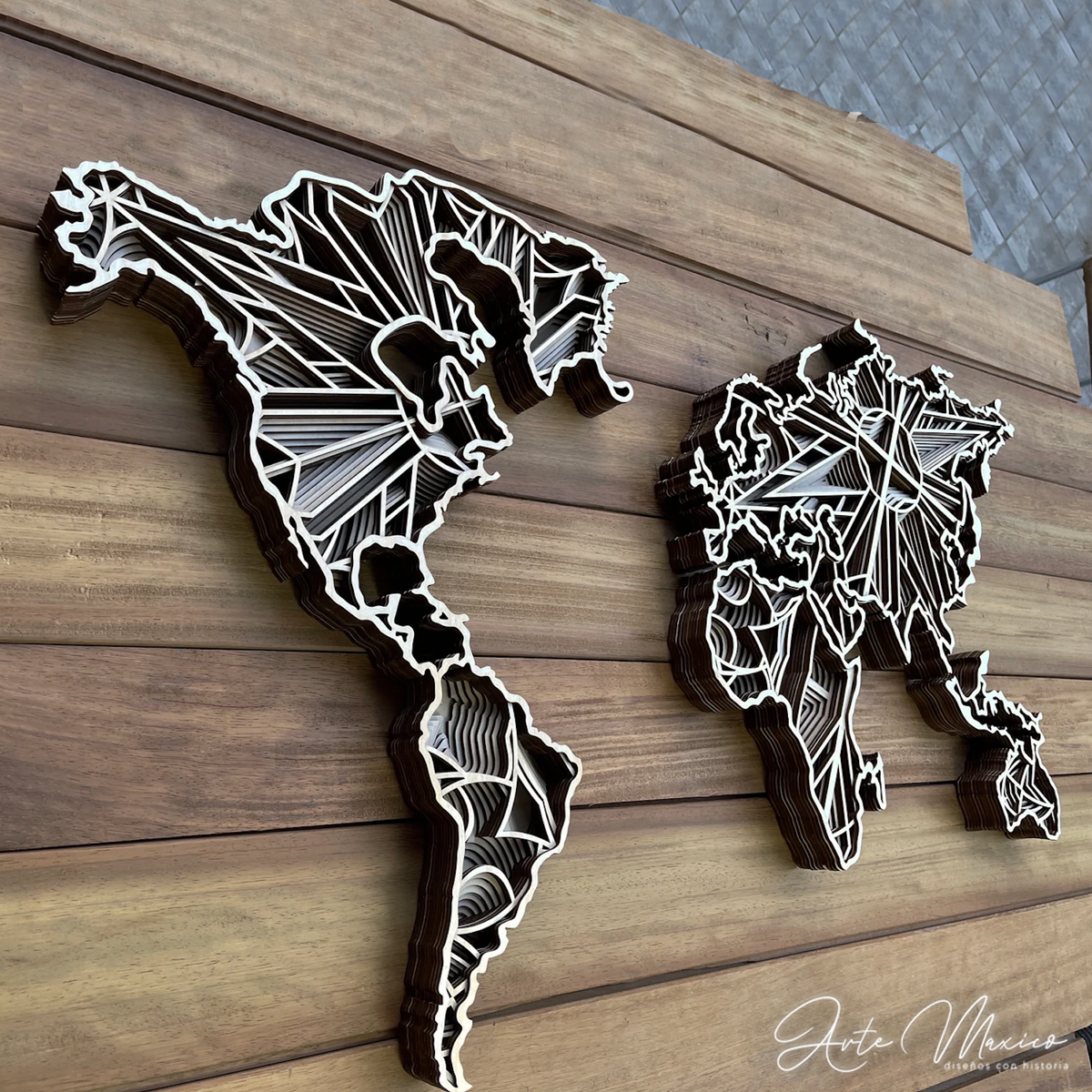 Mapa Mundial Multicapas