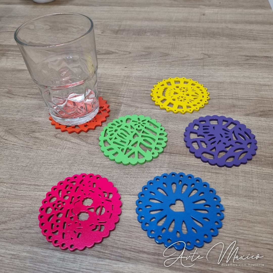 Porta Vasos Papel Picado