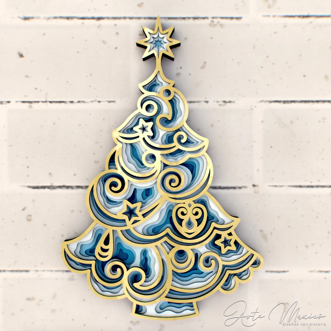 Árbol Navideño Multicapas