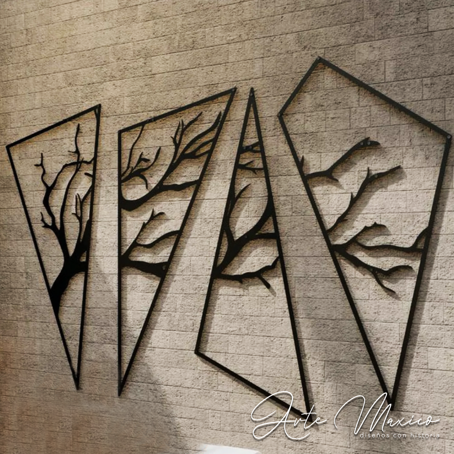 Árbol en Cuadros Abstractos