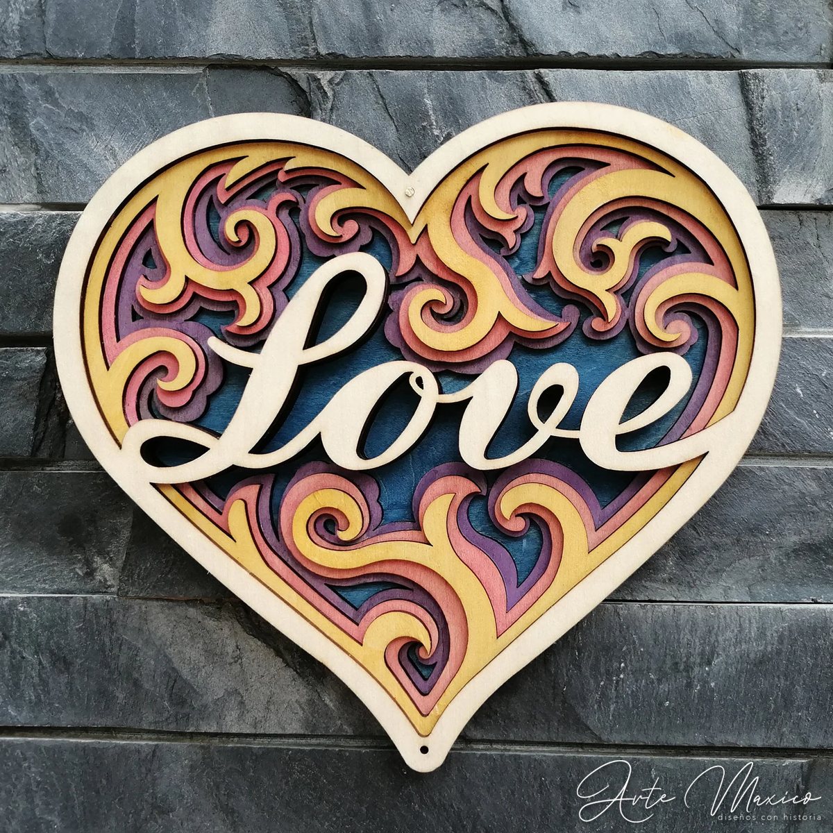 Corazón Love Multicapas