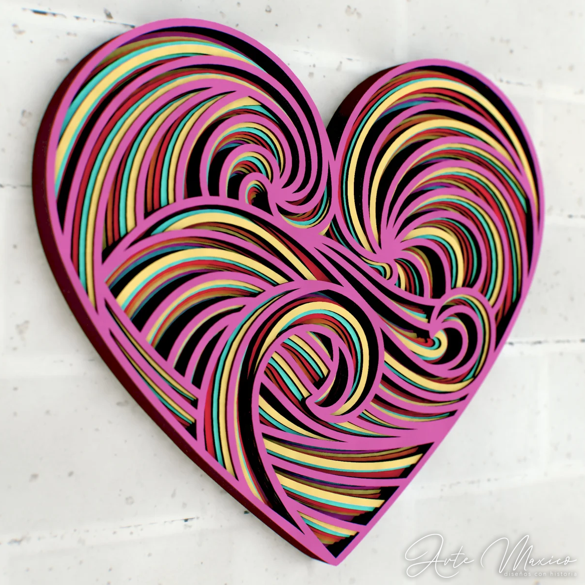 Corazón Oleaje Multicapas