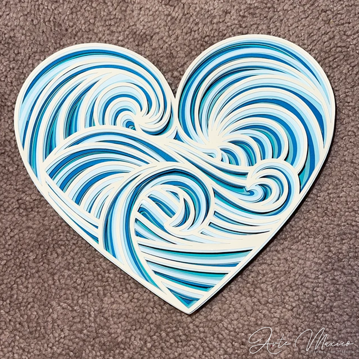 Corazón Oleaje Multicapas
