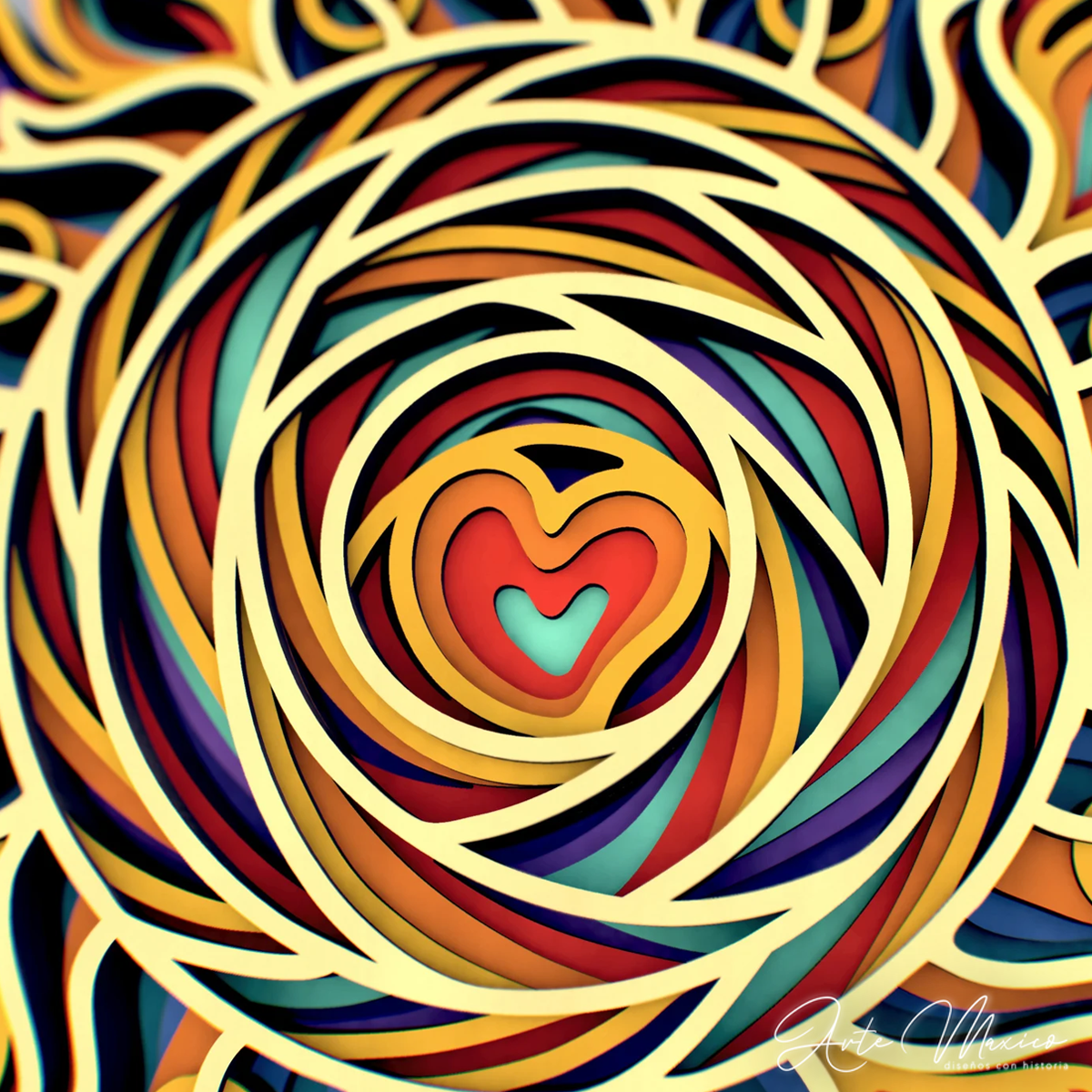 Corazón del Sol Multicapas
