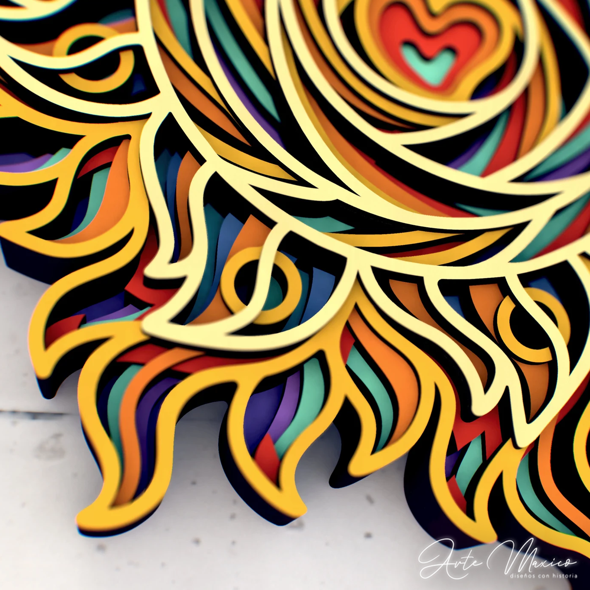 Corazón del Sol Multicapas