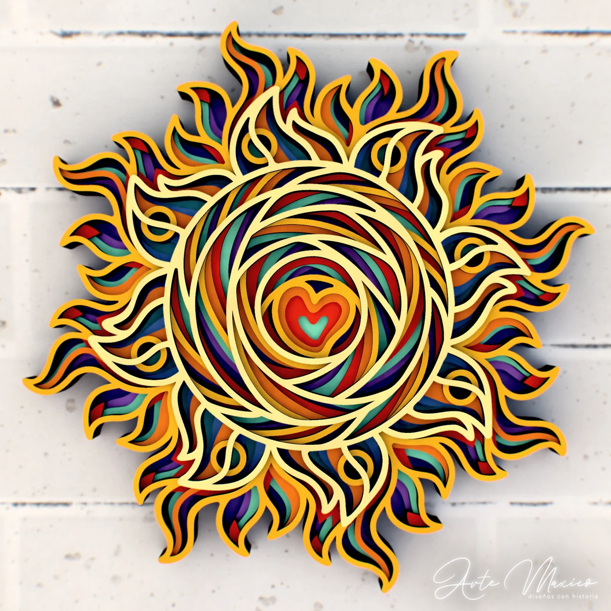 Corazón del Sol Multicapas