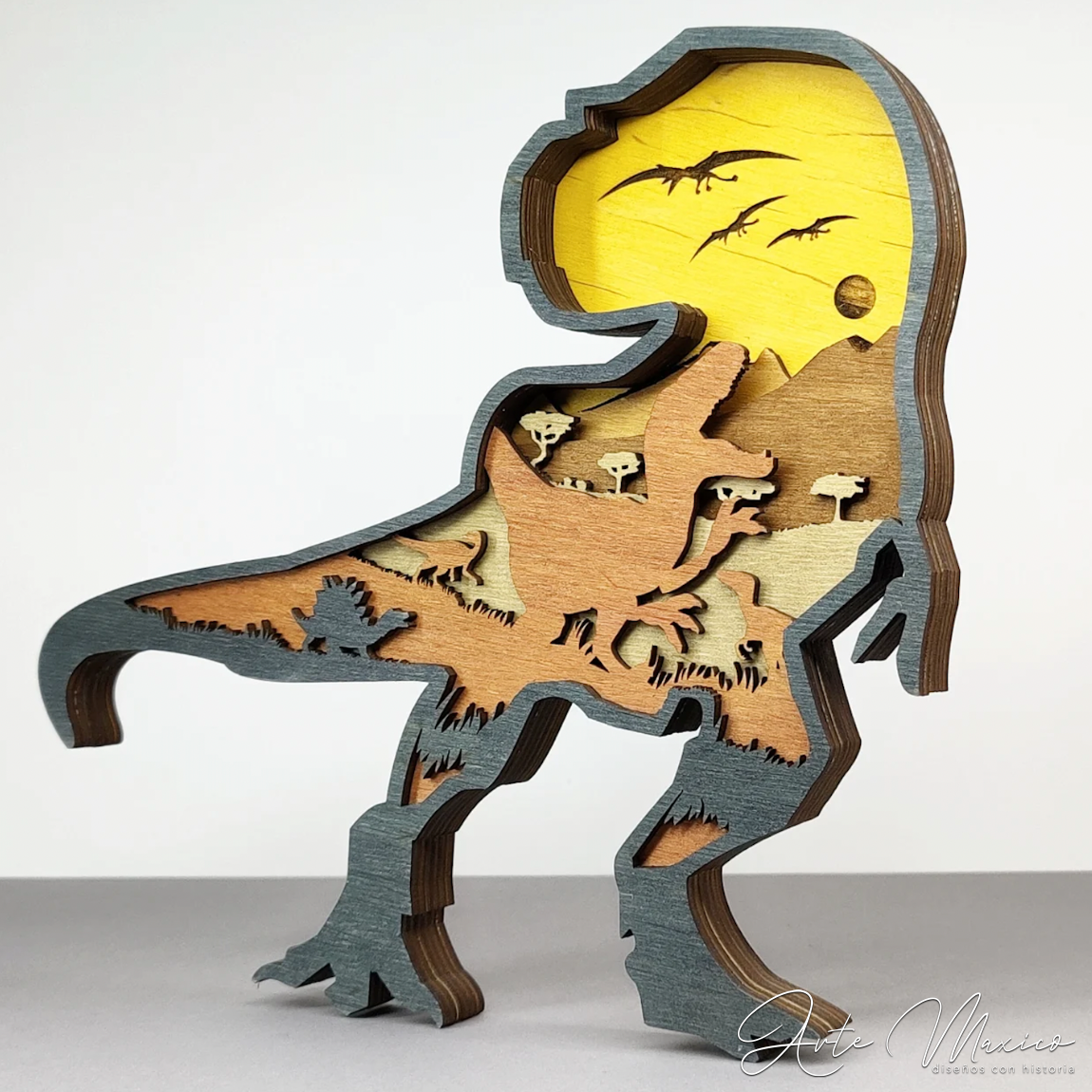 Dinosaurio T-rex Multicapas