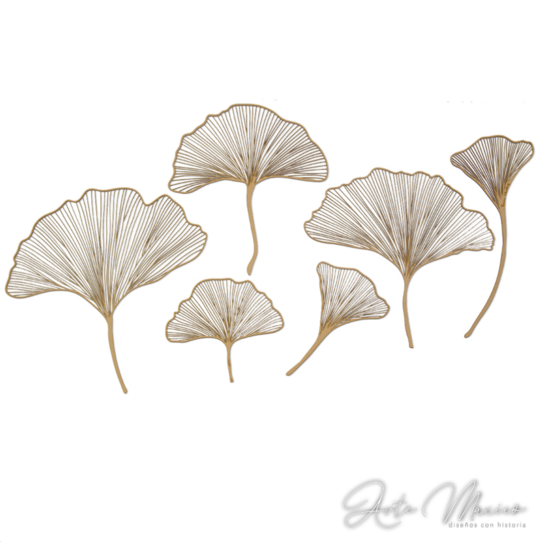 Hojas Ginkgo 6pz.