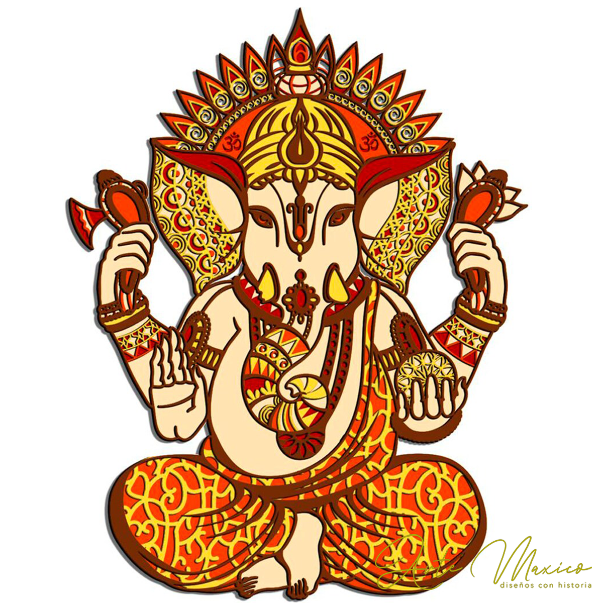 Dios Ganesha Multicapas