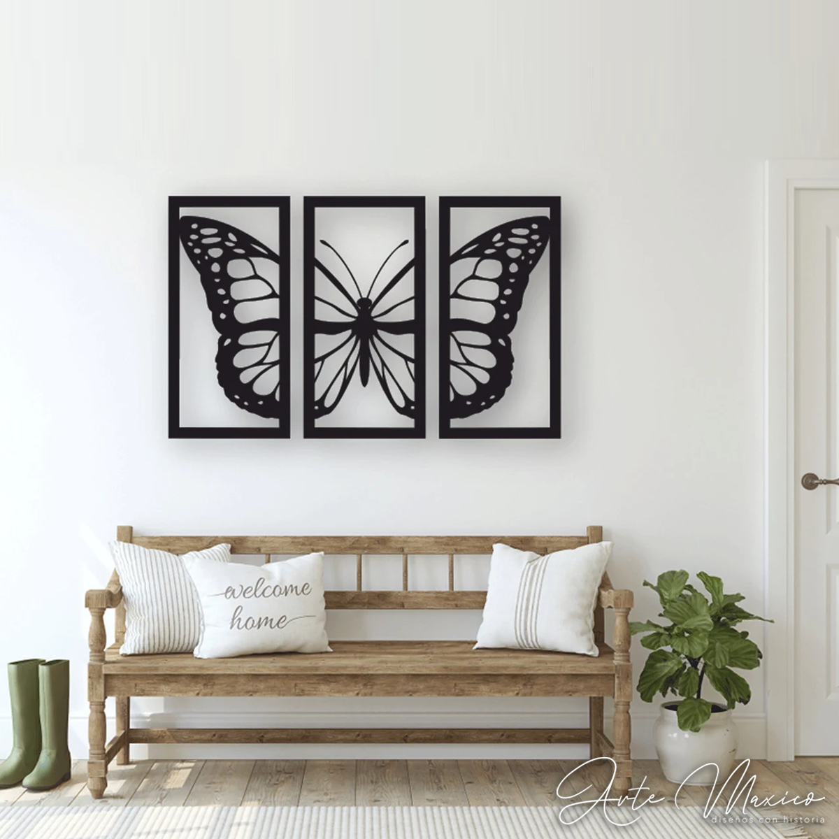 Mariposa 3 Cuadros
