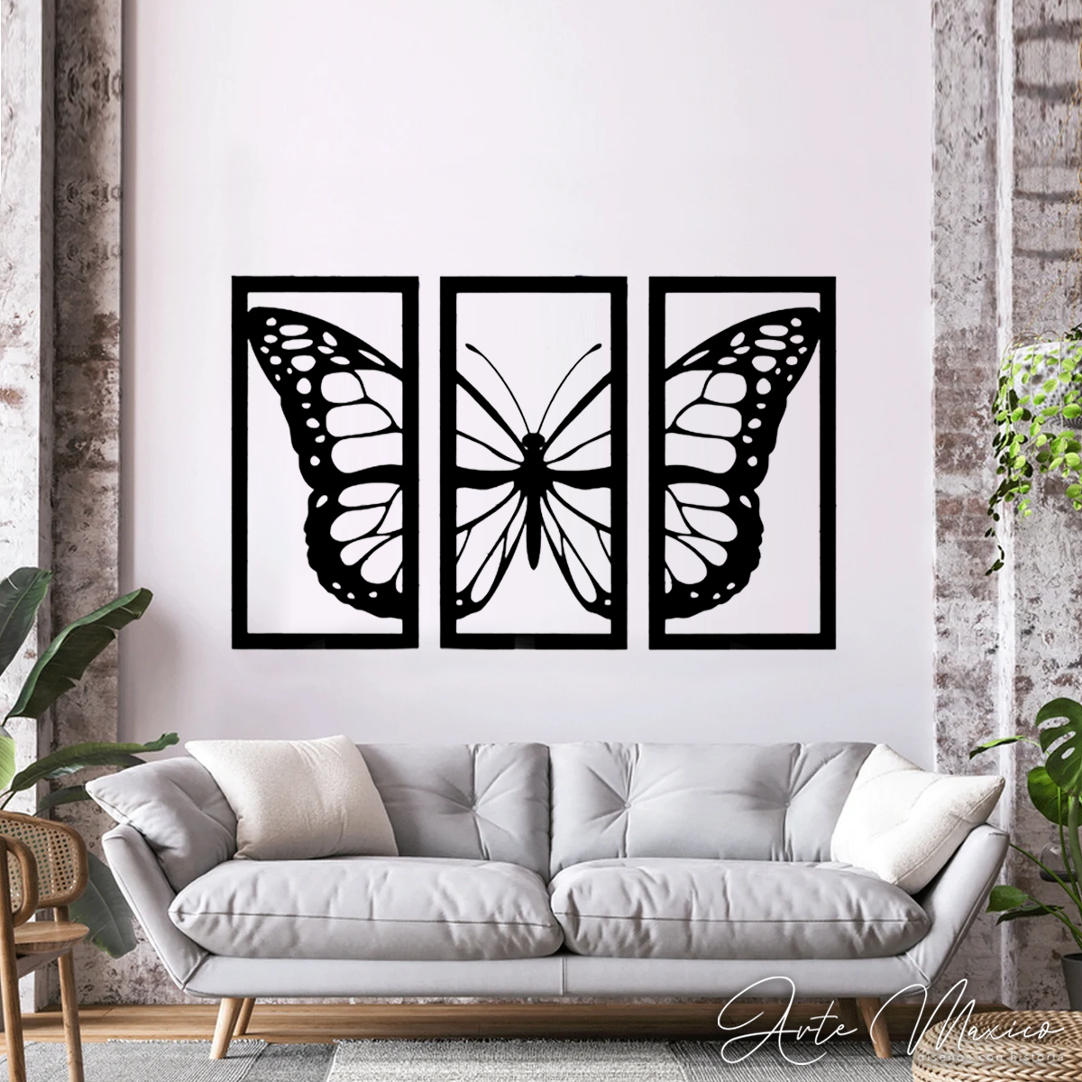 Mariposa 3 Cuadros