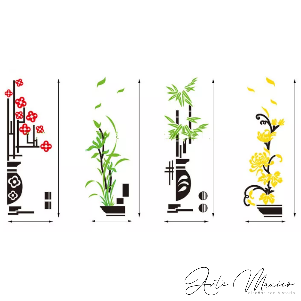 Set Flores Chinas