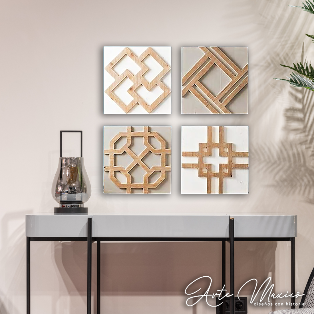 Set 4 cuadros Geométricos