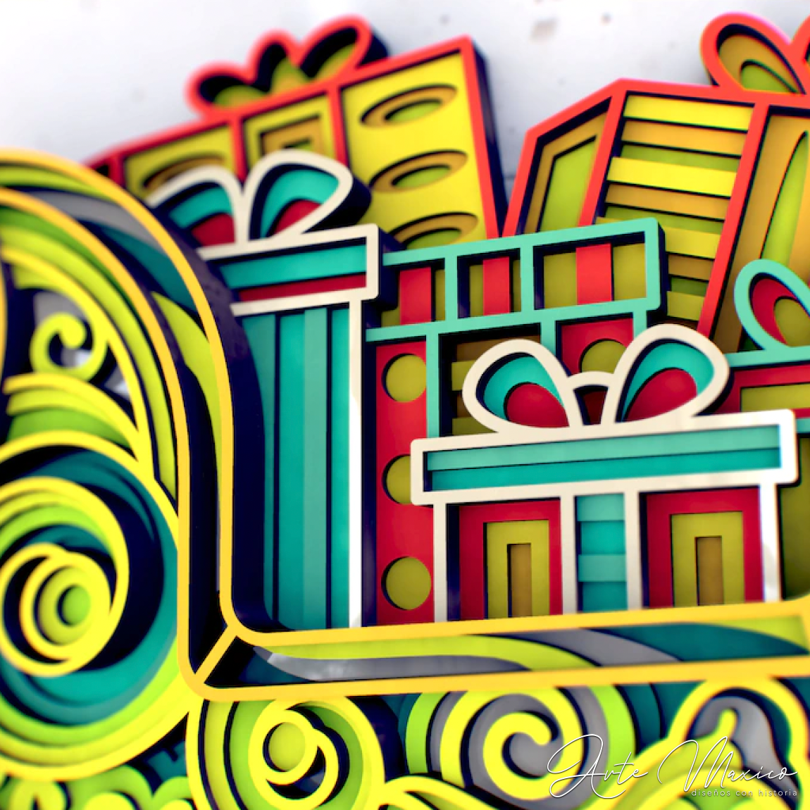 Trineo Navideño Multicapas