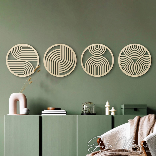 Set de 4 circulos minimalistas