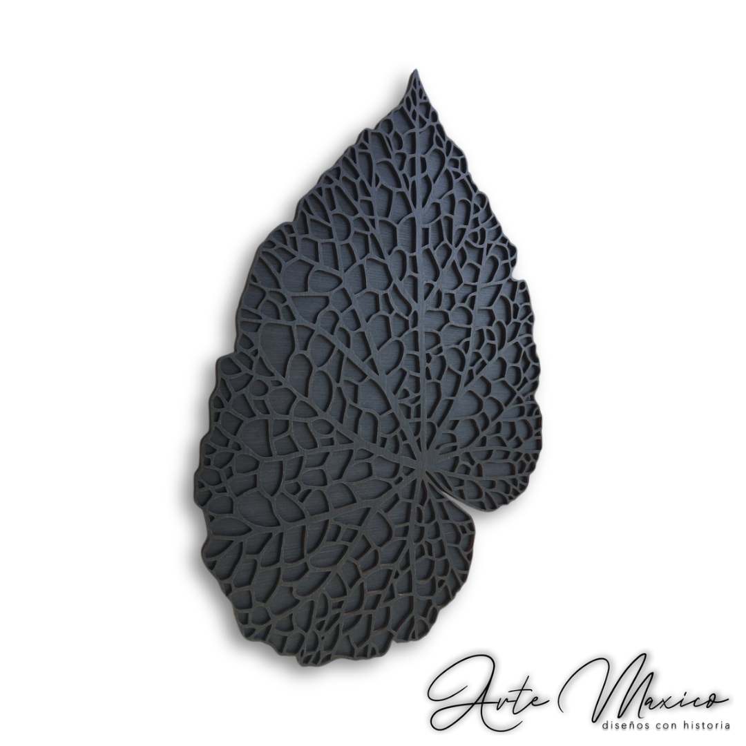Hoja Boho Alto Relieve