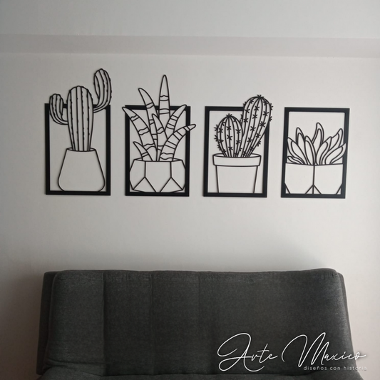 Set de 4 Cactus