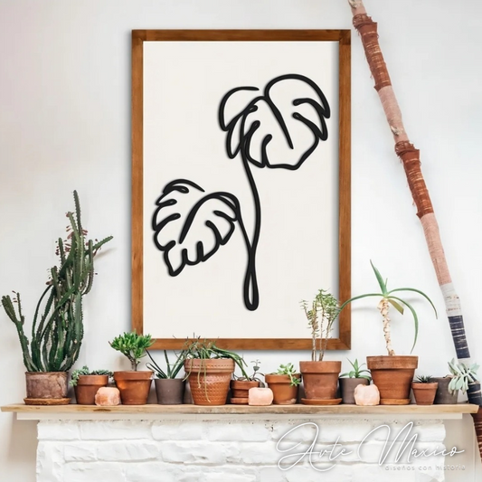 Cuadro Monstera Boho
