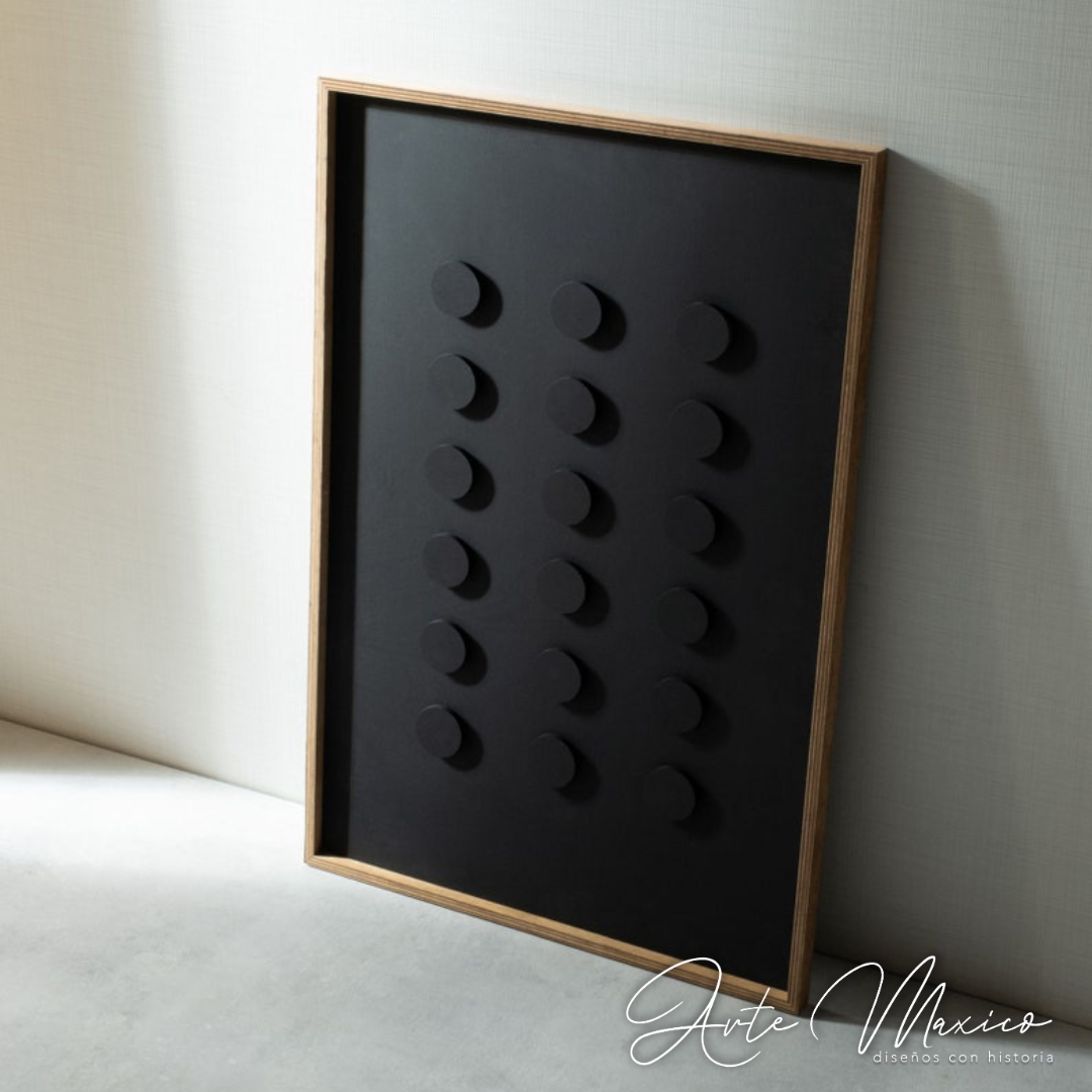 Cuadro Black Dots Boho