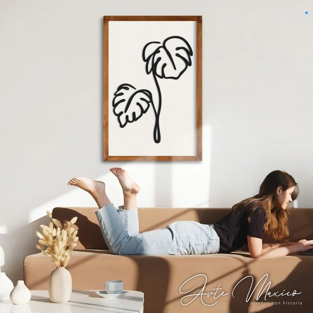 Cuadro Monstera Boho