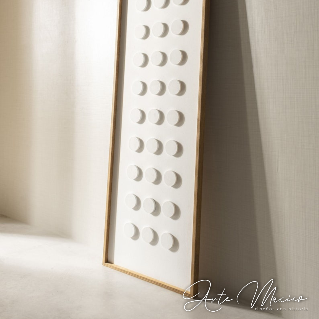 Cuadro White Dots Boho