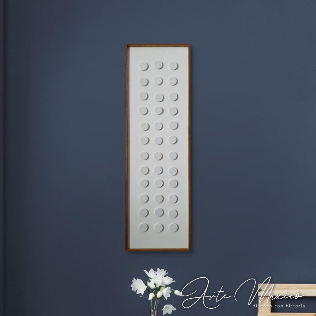 Cuadro White Dots Boho