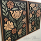 Cuadros Florales Roots Black