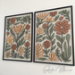 Cuadros Florales Roots White