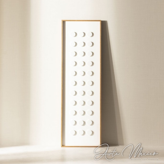 Cuadro White Dots Boho