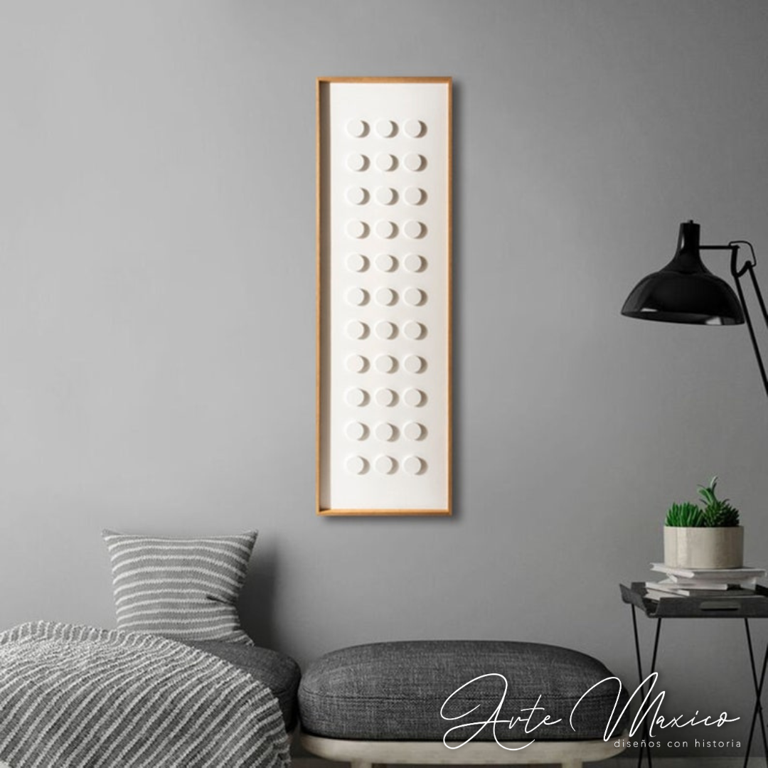 Cuadro White Dots Boho