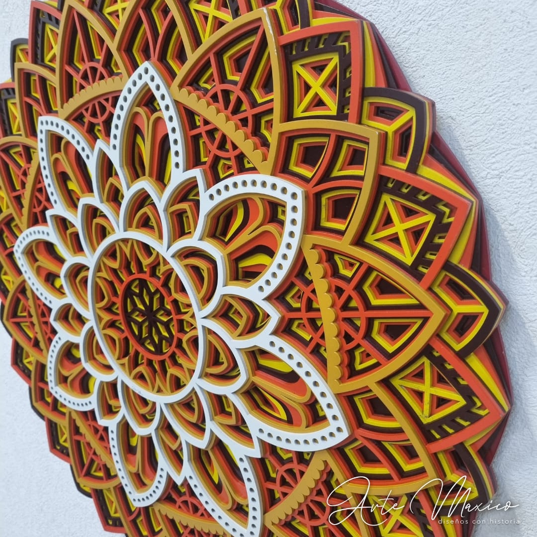 Mandala Multicapas Fuego