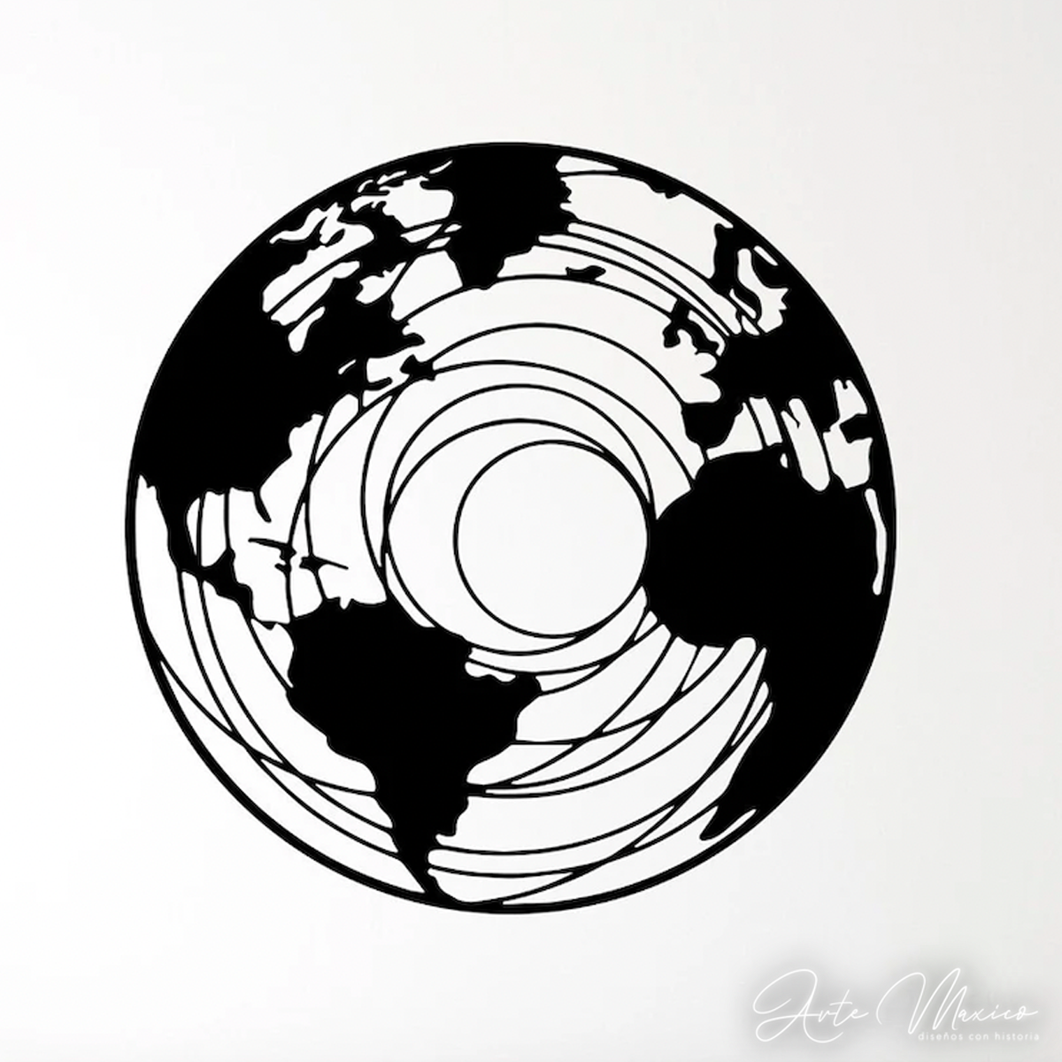 Mapa Globo Espiral