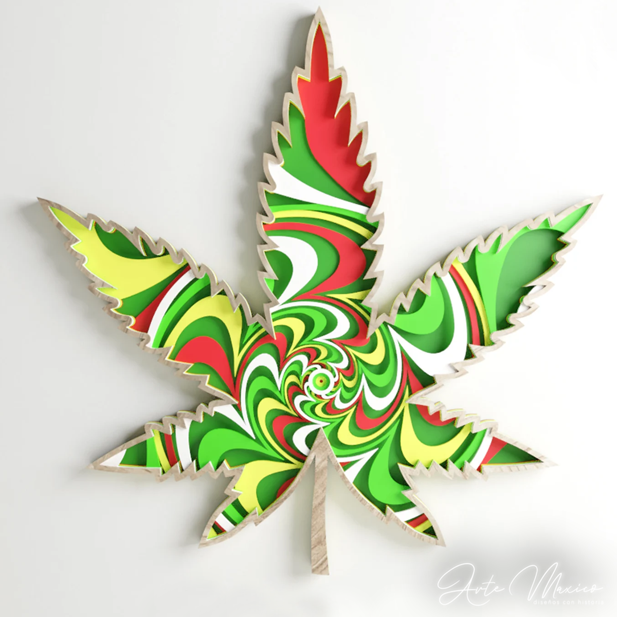Colgante Cannabis Multicapas
