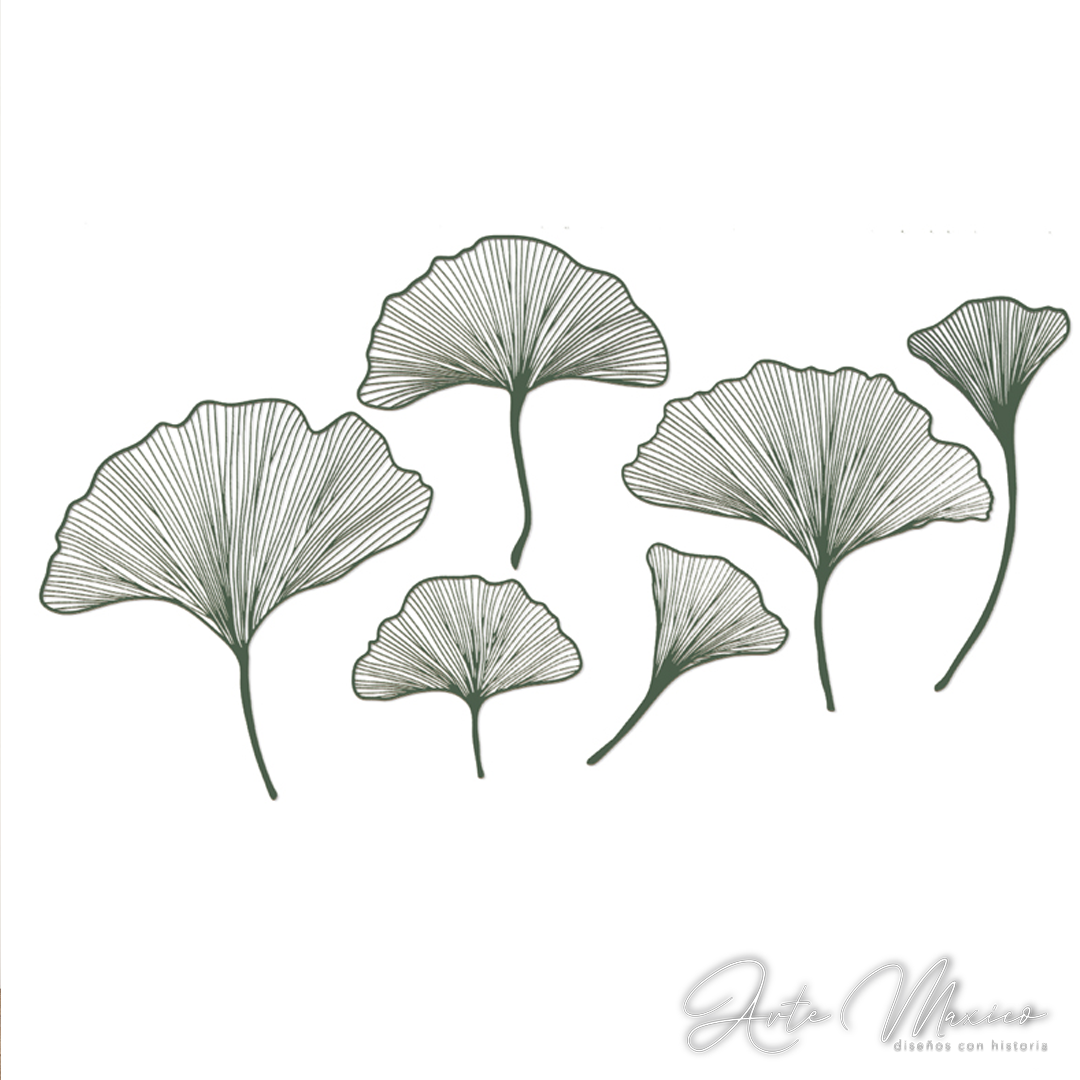 Hojas Ginkgo 6pz.